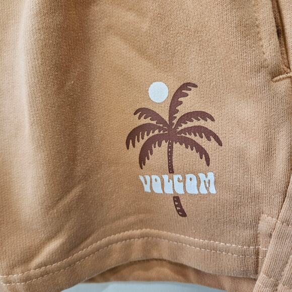 Volcom Just Chill Sweat Shorts Light Orange Size Medium - Picture 3 of 10